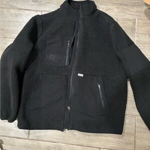 Figs Black Sherpa Jacket